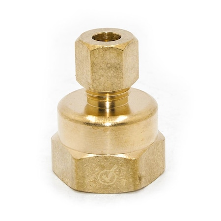 #66 1/4 Inch X 1/8 Inch Lead-Free Brass Compression FIP Adapter